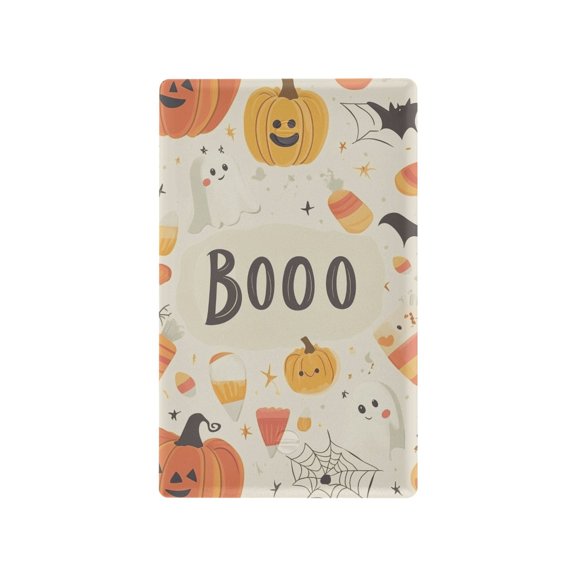Yayeee Blank Wall Plate Cover 1-Gang 4.5"x2.7" Home Unused Decorative Outlet, Halloween Cute Pumpkins
