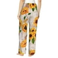thumbnail image 3 of Bingfone Pajamas For Women,Sunflower 5 Pajama Pants With Pockets-Small, 3 of 9