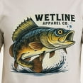 thumbnail image 3 of Wetline Apparel Co Green Bass & Grass Men's Graphic T-Shirt, Fishing Wear Heavy Cotton Short Sleeves Tee, S-5XL, 3 of 5
