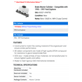 thumbnail image 2 of Brake Master Cylinder - Compatible with 1995 - 1997 Ford Explorer 1996, 2 of 2