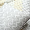 thumbnail image 5 of Lush Decor Medallion Ombre Quilt Yellow/Gray 3Pc Set Full/Queen, 5 of 11