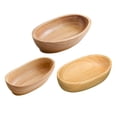 thumbnail image 3 of 2 Piezas de Tazones para Servir Aperitivos Irrompible perfecl Preparación de Alimentos Cereal Postre Tazón de ensalada de madera, 3 of 8