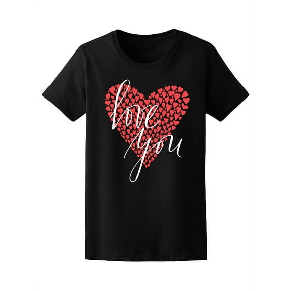 Valentine's Day Love You T-Shirt Women -Image by Shutterstock, Female XX-Large