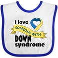 thumbnail image 3 of Inktastic I Love Someone with Down Syndrome Boys or Girls Baby Bib, 3 of 4