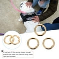 thumbnail image 5 of Minkissy 10Pcs Golden Metal Spring Clips Round Bag Hardware Rings Quick Open and Close for Outdoor Activities, 5 of 5