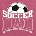 thumbnail image 5 of Wild Bobby, Soccer Dad Better Than a Regular Dad Father's Day Men's Tee, Vintage Heather Red, 5X-Large, 5 of 6