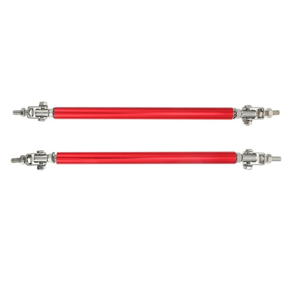 2 Pcs Stainless Steel Car Bumper Lip Bars Exterior Trim Rods Tie Rods Telescopic Surround Accessories