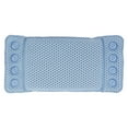 thumbnail image 5 of Unique Bargains 1 Pc Rectangle Style Bath Pillow for Head and Neck 17.32"x8.27"x2.17" Blue, 5 of 6