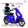 E-Wheels - EW-36 Slowpoke Scooter with Electromagnetic Brakes - 3-Wheel - Blue