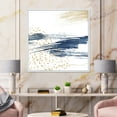 thumbnail image 2 of Gold and Dark Blue and Abstract I 30 in x 30 in Framed Painting Canvas Art Print, by Designart, 2 of 5