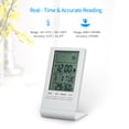 thumbnail image 2 of Mini Digital Thermometer Indoor Hygrometer Room ℃/℉ Temperature Humidity Monitor Meter Gauge Alarm Clock Thermo-Hygrometer with Max Min Value Display, 2 of 6