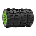 thumbnail image 3 of HILABEE 4Pcs RC Off Road Sand Tires Replacement for Typhon 1/14 Scale Accessory Green, 3 of 9