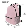 thumbnail image 2 of School Backpack Lightweight Multipocket College High Middle Student Bag 15L Soft Pink, 2 of 9