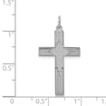 thumbnail image 5 of 925 Sterling Silver Laser Designed Cross Shaped Pendant, 5 of 5