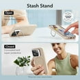 thumbnail image 6 of ESR iPhone 15 Pro Case, MagSafe Silicone Case with Stand, Military-Grade Protection, Built-in Camera Stash Stand, Light Tan, 6 of 8