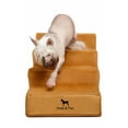 thumbnail image 1 of Escaleras para perros NOAH & PAW Leather, extra anchas, 17 pulgadas, 4 peldaños, 1 of 9