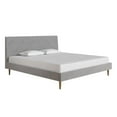 thumbnail image 3 of Mr. Kate Daphne Upholstered Bed with Vertical Channel Tufted Headboard, King, Light Gray Velvet, 3 of 26