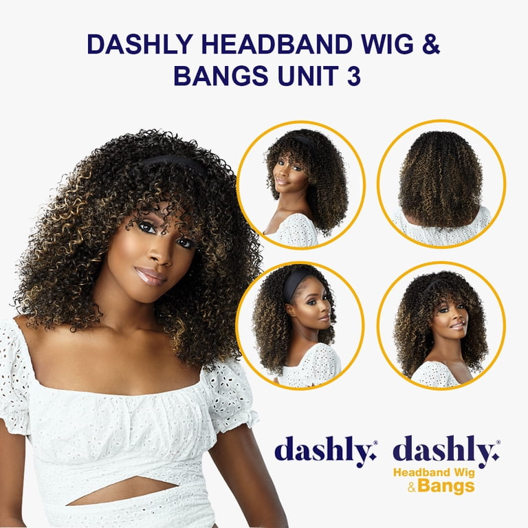 Ebo Dashly Synthetic Headband Wig With Bangs Hb Unit 3 Kinky  display picture 3