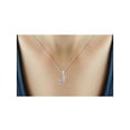 thumbnail image 3 of JewelersClub Accent White Diamond Initial Letter Pendant Necklace for Women | Customizable .925 Sterling Silver S Alphabet Monogram Necklaces for Girls | Personalized Jewelry Gift for Her, 3 of 5