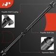 thumbnail image 3 of A-Premium Rear Complete Drive Shaft Prop Shaft Driveshaft Assembly [RWD, Auto Trans] Compatible with BMW E46 323Ci 323i 2000-2000, 325Ci 325i 2001-2005, Automatic ZF Trans. 1418mm, Replace# 936-362, 3 of 9