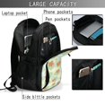 thumbnail image 4 of Balery Tropical Flowers Mochila con carga USB para hombre y mujer - Mochila impermeable y antirrobo para laptop con puerto USB para viajes, trabajo, 4 of 7