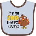 thumbnail image 3 of Inktastic It's My 2nd Thanksgiving Cute Turkey Boys or Girls Baby Bib, 3 of 4