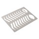 thumbnail image 1 of Plantillas Para Labios Y Cejas, Práctica De Fácil Limpieza Plantilla De Labios Y Cejas De Acero Inoxidable Precisa Y Duradera Para Salón, 1 of 7