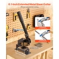 thumbnail image 2 of VEVOR Sheet Metal Shear, 6 in Manual Hand Plate Shear, Heavy Duty Mounting Type Sheet Cutter with Solid Steel Frame, High Precision, Extended Handle for Cutting Steel, Copper, Rebar, and Aluminum, 2 of 9