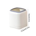 thumbnail image 3 of Papelera de escritorio abierta, pequeña papelera de plástico, papelera de baño, mini papelera para el baño del propietario o de invitados, dormitorio, garaje, lavadero, papelera de escritorio de plást, 3 of 6