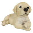 thumbnail image 2 of Lifelike Adorable Labrador Puppy Dog Lying On Belly With Crossed Arms Figurine, 2 of 8