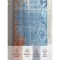 thumbnail image 6 of Sea Corals Seahorse Sheer Curtains 2 Panels Set Summer Beach Sea Stars Blue Stripes Sheer Window Curtains Light Filtering Rod Pocket Voile Drapes for Bedroom Living Room 52"X96", 6 of 8