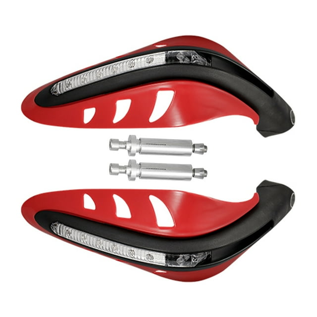 Soumake 1‑Pair Hand Protector – LED‑Light, Easy‑Install, Scratch Resistant, Anti‑Corrosive Motorcycle Handguard Shield