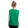 thumbnail image 3 of iiniim Kids Girls Volunteer Safety Vest Button Up Open Front Waistcoat Sleeveless Activities Shirt Tops Green L/12, 3 of 7