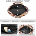 thumbnail image 3 of Travel Tote Bag with Colorful Donut Dessert Prints Large Capacity Weekender Bag Featuring Kawaii Doughnut Cy Designs, Lightweight Multipurpose for Donut Lovers, 3 of 5