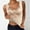 Beige, variant on Tank Top for Women V Neck Lace Camisole Tops Gold