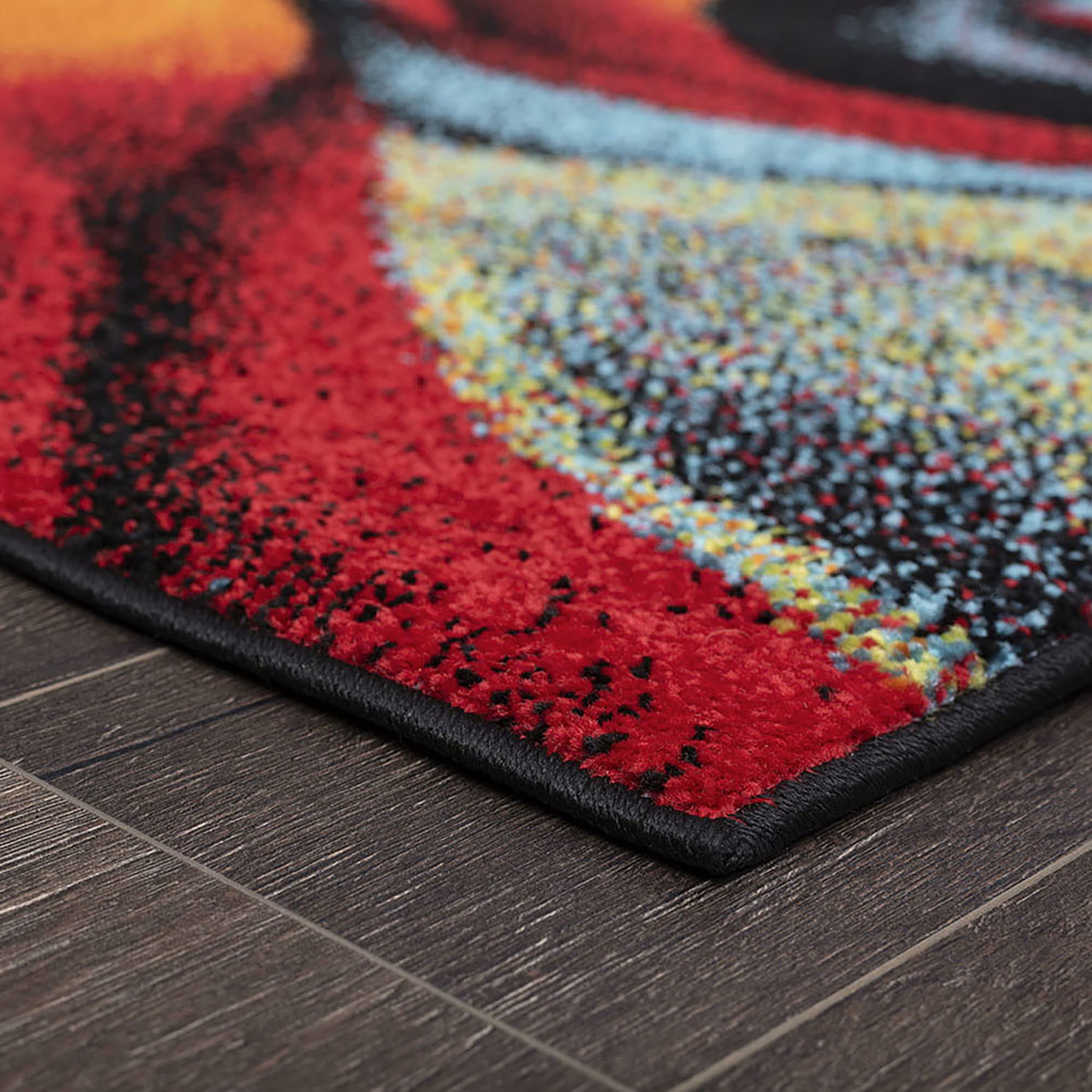 Symphony Contemporary 8' x 10' Multi-Color Polypropylene Indoor Area Rug