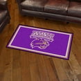 thumbnail image 3 of 3' x 5' Purple and White NCAA Western Carolina Catamounts Rectangular Plush Area Throw Rug, 3 of 3