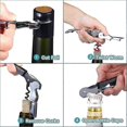 thumbnail image 3 of Waiter's Corkscrew, Wine Opener With Foil Cutter, Waiter's Friend, Professional Wine Key For Servers, Bottle Opener, Beer Opener, Wine Accessory (6 Pa, 3 of 4