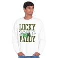 thumbnail image 5 of Popeye St Patricks Lucky Paddy Men's Crewneck Sweatshirt Brisco Brands X, 5 of 6