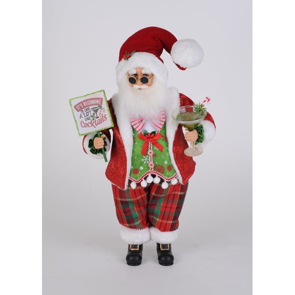 Karen Didion Christmas Cocktails Santa (CC18-97)