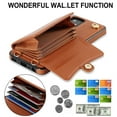 thumbnail image 4 of Mantto Crossbody Wallet Women Case for Samsung A53 5G, [RFID Blocking] CRedit Card Holder Phone Case with Strap Leather Purse with Lanyard Magnetic Flip Cover Girl for Samsung Galaxy A53 5G, Brown, 4 of 10