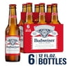 Budweiser Beer, 6 Pack Beer, 12 fl oz Bottles, 5 % ABV, Domestic