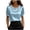 Light Blue, variant on Summer Solid French Satin Pearl Collar Short Sleeve Blouse Tunic Top Striped Tee Women Women Short Sleeve Tops Juniors Graphic Tops G Sleeve Shirts for Women Shirts for Women Running Shirts