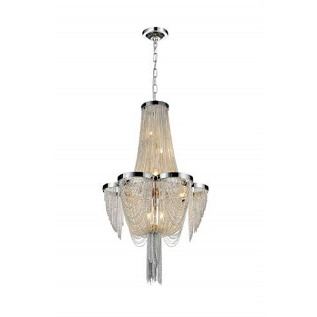 CWI Lighting Taylor 7 Light Down Chandelier With Chrome Finish