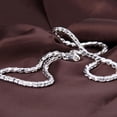 thumbnail image 2 of Collier de Luxe 5mm Argent Chaîne 20 Pouces Mode Pouces Femmes Hommes Chaîne Y9I9, 2 of 6