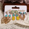 thumbnail image 5 of 6 pares de pendientes de aleación de moda, pendientes de tuerca, accesorio de joyería decorativo, 5 of 5