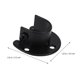 thumbnail image 2 of IDEANATEGRATE 2Ud Soporte Para Barra Colgante De Acero Inoxidable Negro Ideal Para Closet, 2 of 6