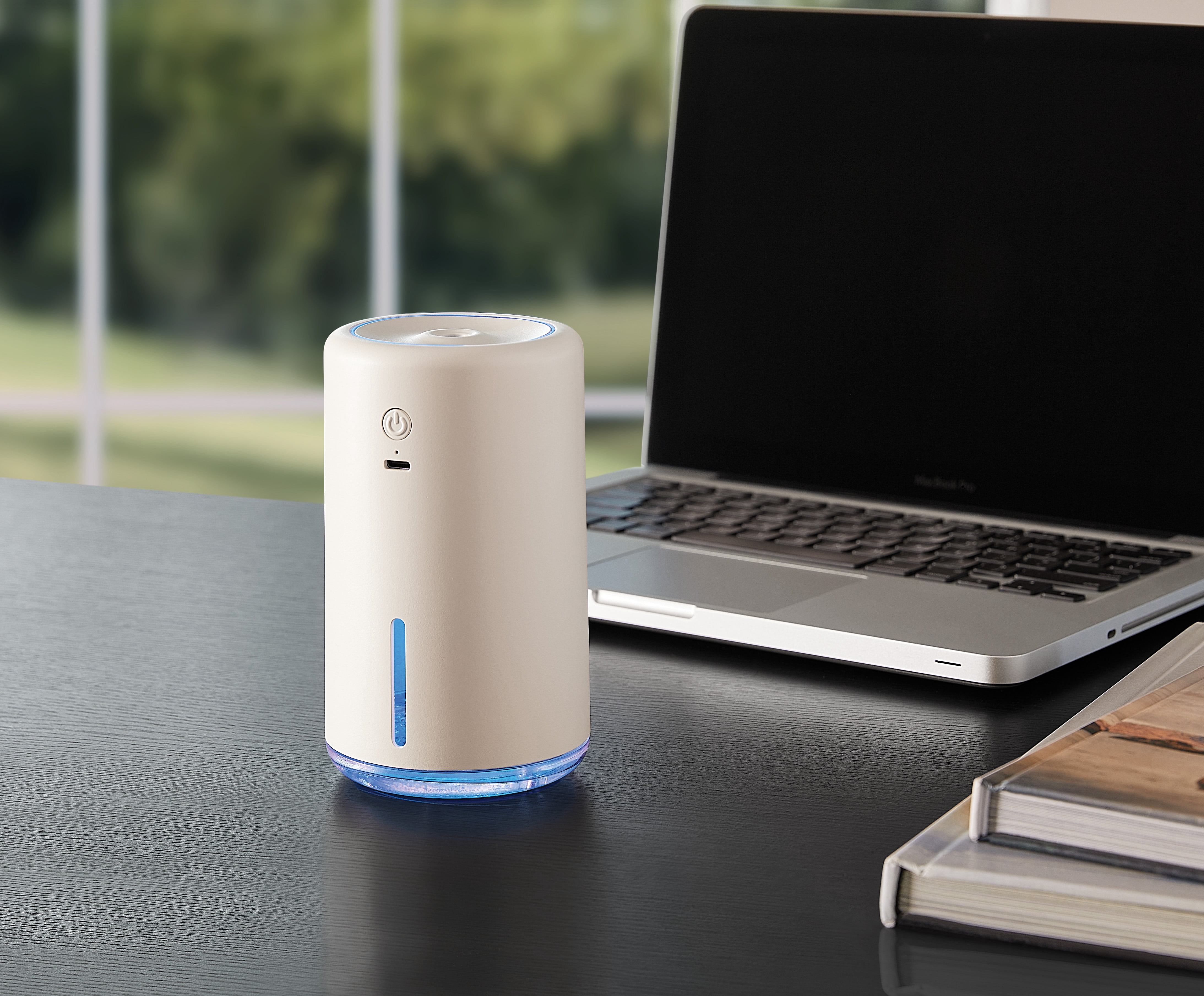Mainstays Portable Rechargeable Evaporative Humidifier, Cordless, Desktop, Travel, Vanilla Dream