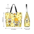 thumbnail image 6 of Fuzoiu Garden Honeybee Gnomes Print Tote Bags for Women,Shoulder Bag, Gym Tote,Top Handle Ladies Shoulder Bags for Work Beach Travel and Shopping Grocery, 6 of 9