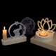 thumbnail image 5 of Moldes de Vela Beso de Conejo Redondo de Silicona Soporte de Vela de Mariposa Molde de Silicona de Yeso Decorativo Moldes de Silicona de Mariposa, 5 of 7